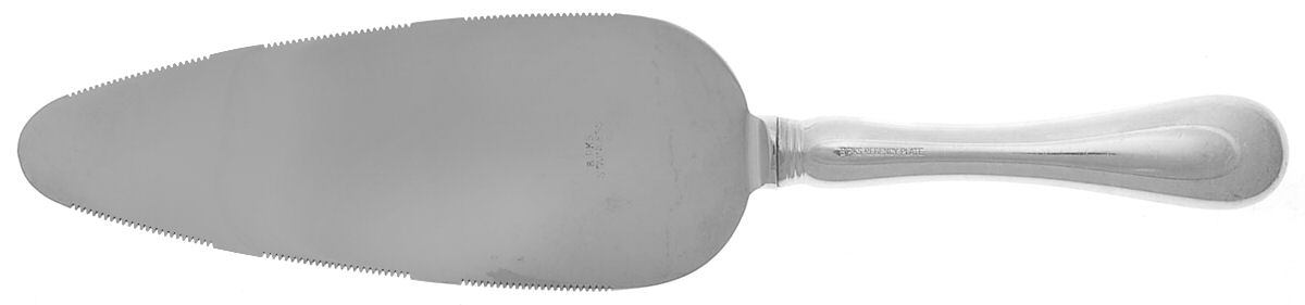 Queen Mary (Silverplate) Pie & Cake Server with Stainless Blade by Birks Silver-1