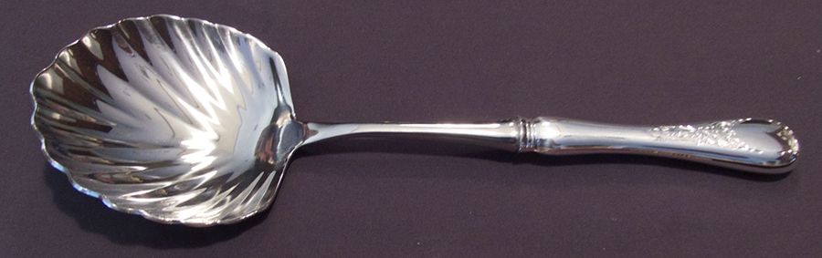 Queen Mary (Silverplate) Casserole Spoon with Stainless Shell Bowl by Birks Silver-1