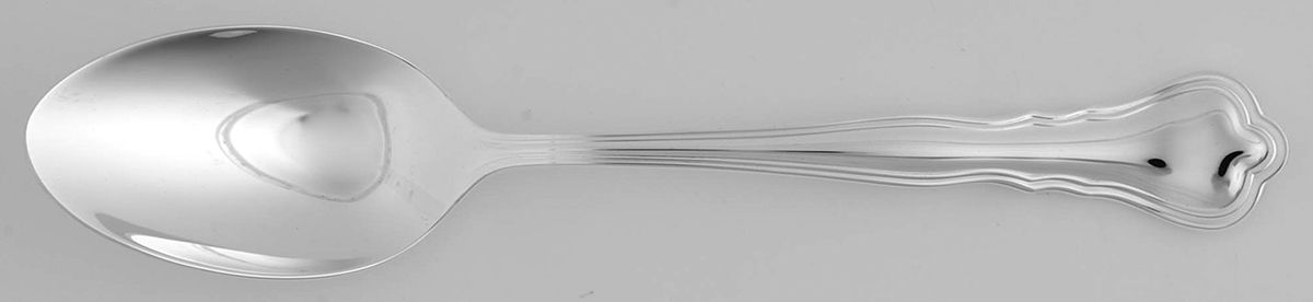 Chippendale (Silverplate) Dessert/Oval Soup Spoon by Birks Silver-1
