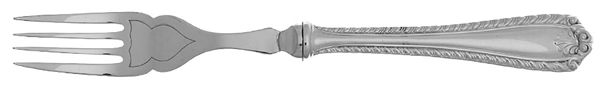 Cascade (Silverplate) Individual Hollow Fish Fork w/Silverplate Tines by Birks Silver-1