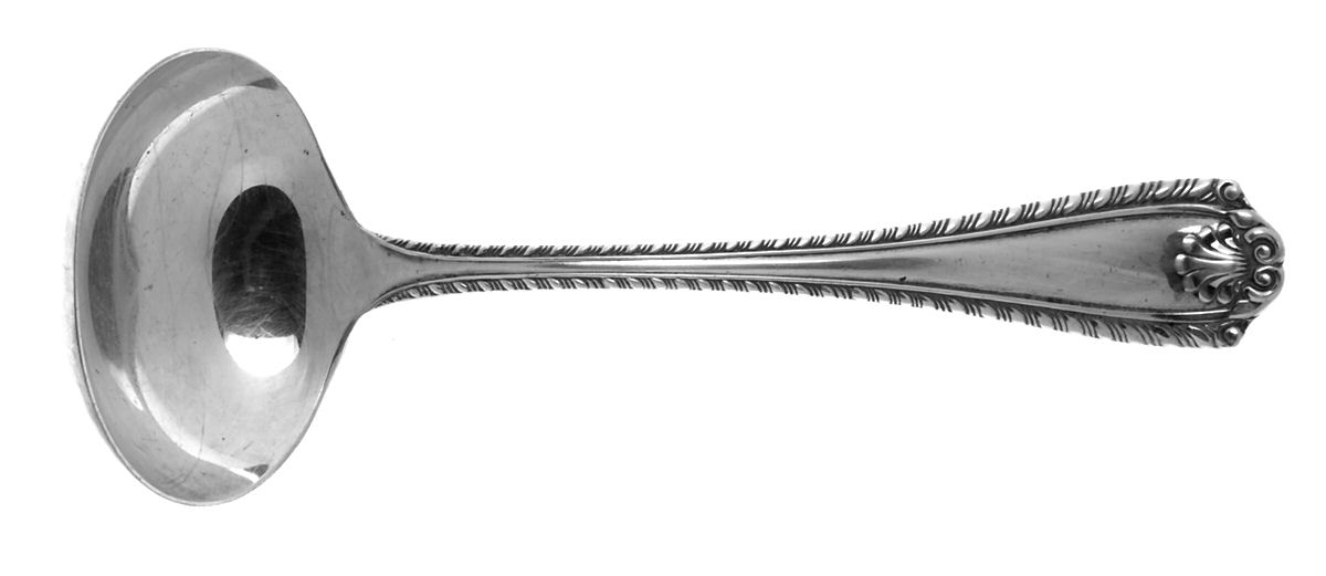 Cascade (Silverplate) Solid Gravy Ladle by Birks Silver-1