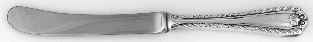 Cascade (Silverplate) Butter Spreader Hollow Hdl-Paddle/Stainless Blade by Birks Silver-1