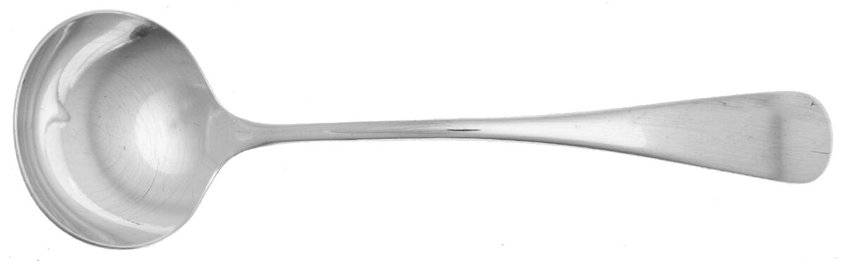 Old English (Silverplate, 1997) Solid Piece Cream Ladle by Birks Silver-1