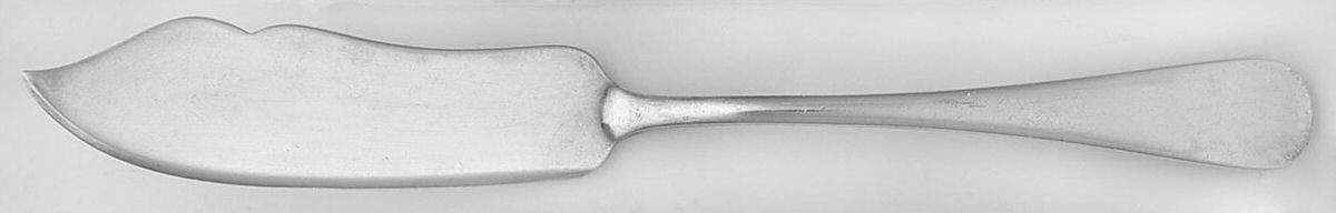 Old English (Silverplate, 1997) Flat Handle Master Butter Knife by Birks Silver-1