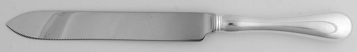 Old English (Silverplate, 1997) Cake Knife with Stainless Blade by Birks Silver-1