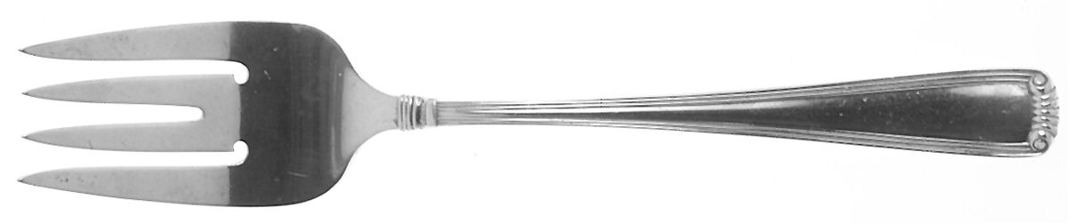 Marie Louise (Sterling, 1939, No Monograms) Small Solid Cold Meat Serving Fork by R. Blackinton & Co-1