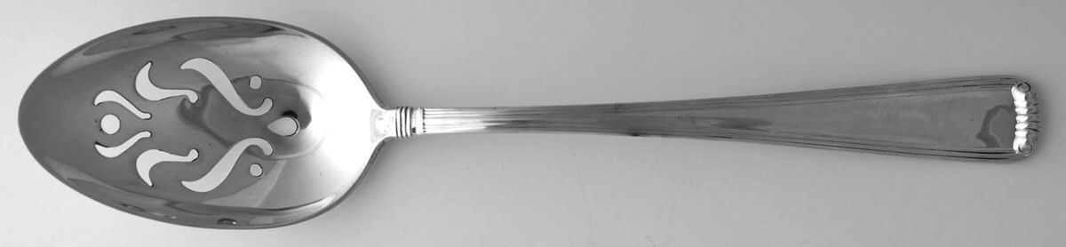 Marie Louise (Sterling, 1939, No Monograms) Pierced Tablespoon (Serving Spoon) CM by R. Blackinton & Co-1