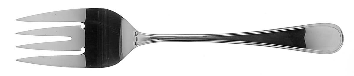Colonial Thread (Sterling) Small Solid Cold Meat Serving Fork by R. Blackinton & Co-1