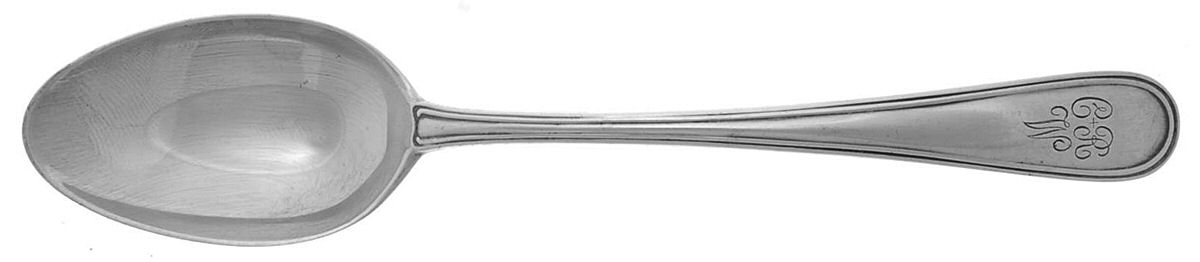 Colonial Thread (Sterling) Monogram Teaspoon by R. Blackinton & Co-1