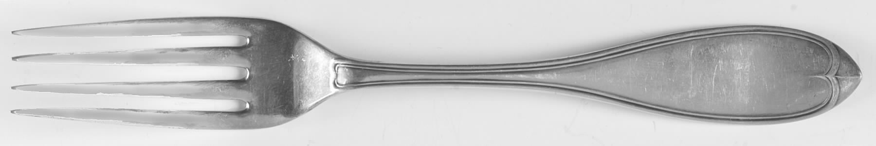 French Tipped (Silverplate) Fork by Luther Boardman & Son-1
