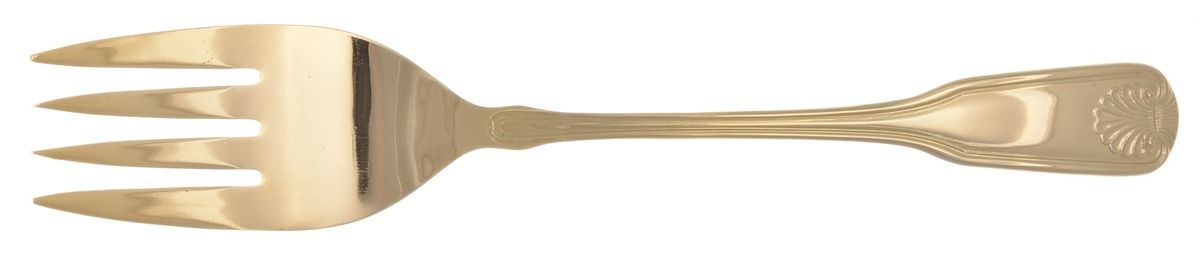 BAG9G Small Solid Cold Meat Serving Fork by Barclay Geneve-1