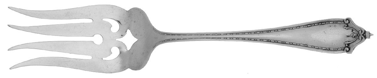 BMS24 (Sterling) Small Solid Cold Meat Serving Fork by Baker Manchester-1