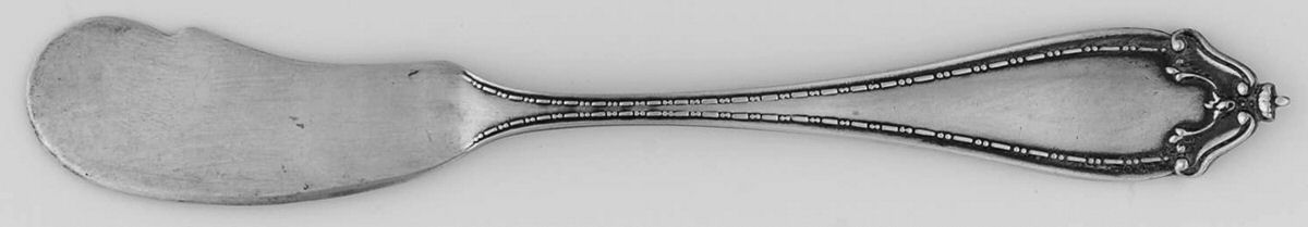 BMS24 (Sterling) Flat Handle Butter Spreader by Baker Manchester-1