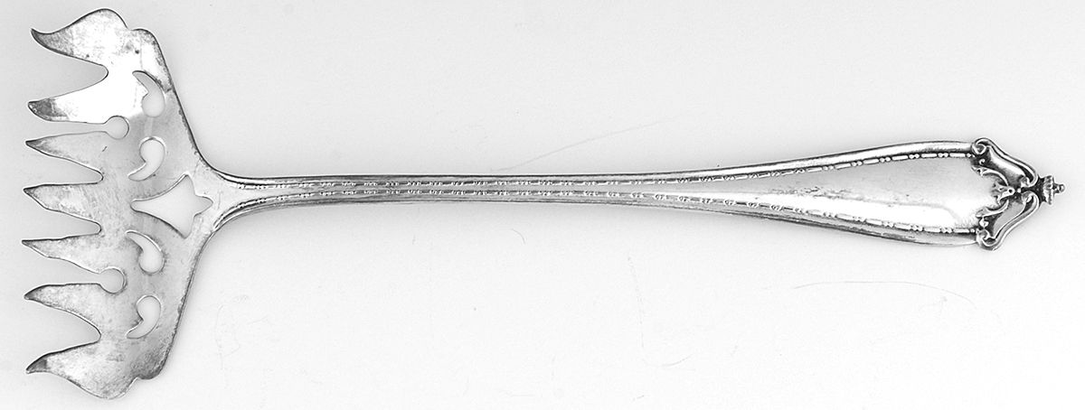 BMS24 (Sterling) Bacon Fork (All Solid Piece) by Baker Manchester-1