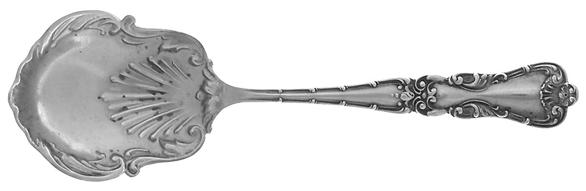 BMS26 (STERLING) Sugar Shell Spoon by Baker Manchester-1