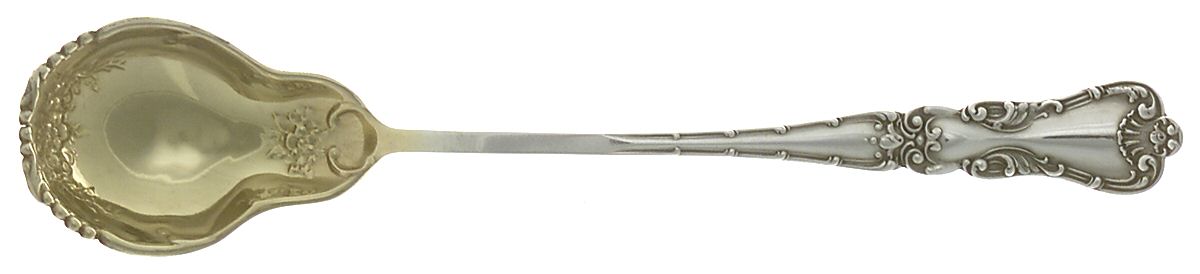 BMS26 (STERLING) Large Horseradish Serving Spoon by Baker Manchester-1