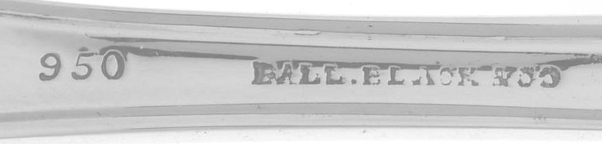 Coin Silver Flatware Tablespoon (Serving Spoon) by Ball Black & Co-3