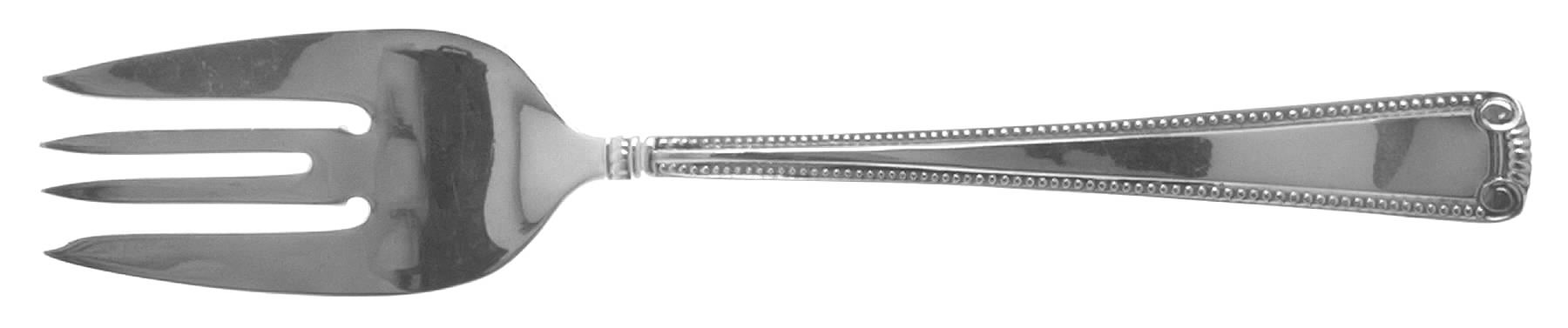 Scroll & Bead (Sterling, 1940, No Monograms) Individual Salad Fork by R. Blackinton & Co-1
