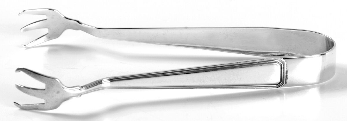 Compton Thread (Sterling, 1950) Sugar Tongs by R. Blackinton & Co-1