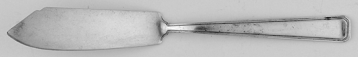 Compton Thread (Sterling, 1950) Flat Handle Master Butter Knife by R. Blackinton & Co-1
