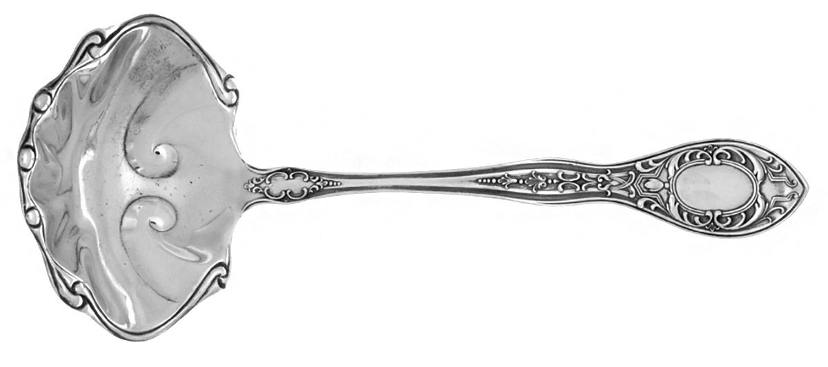 BAO2 (STERLING) Large Gravy Ladle, Solid Piece by Baird-North -1