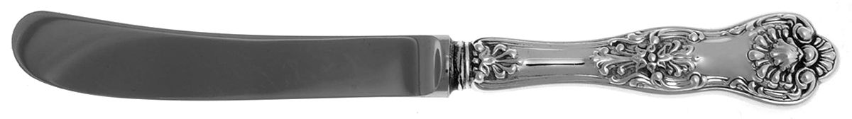 Queens (Sterling) Butter Spreader Hollow Hdl-Paddle/Stainless Blade by Birks Silver-1