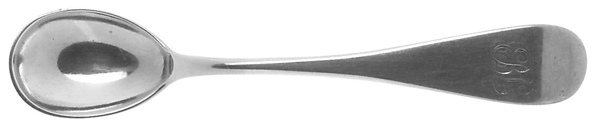 BIK1 (STERLING) Master Salt Spoon by Bigelow, Kennard & Co.-1