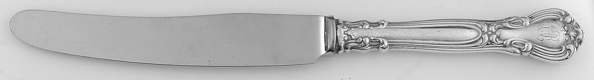 Chantilly (Sterling, Monograms) Youth/Tea Knife with Stainless Blade by Birks Silver-1