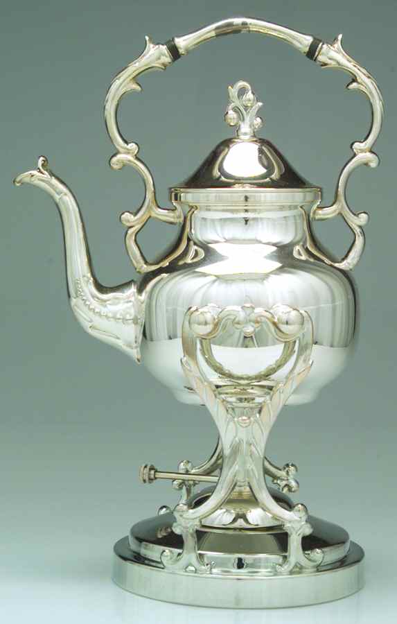 BIM1 (Silverplate, Hollowware) Kettle, Stand & Burner by Birmingham Silver Co-1