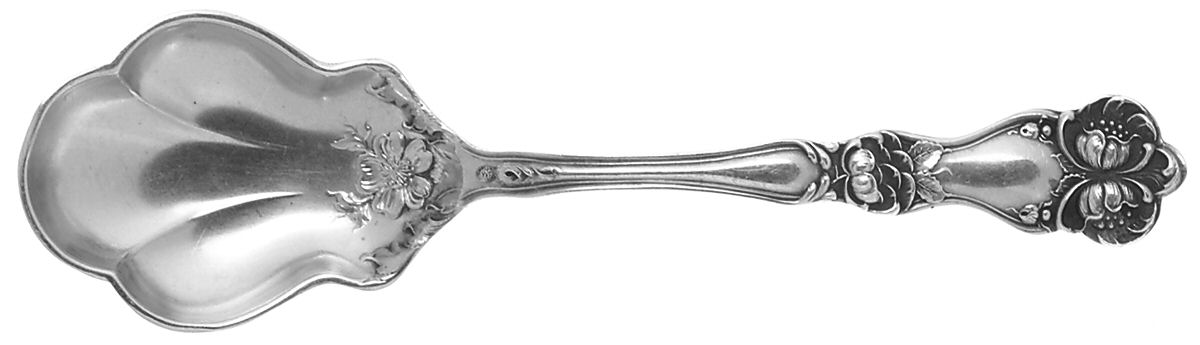 BMS30 (STERLING) Sugar Shell Spoon by Baker Manchester-1