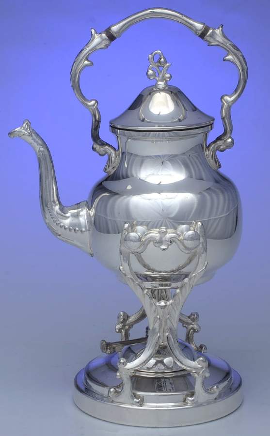 BIM2 (Silverplate, Hollowware) Kettle, Stand & Burner by Birmingham Silver Co-1