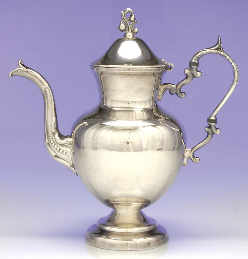 BIM2 (Silverplate, Hollowware) Silverplate Coffee Pot by Birmingham Silver Co-1
