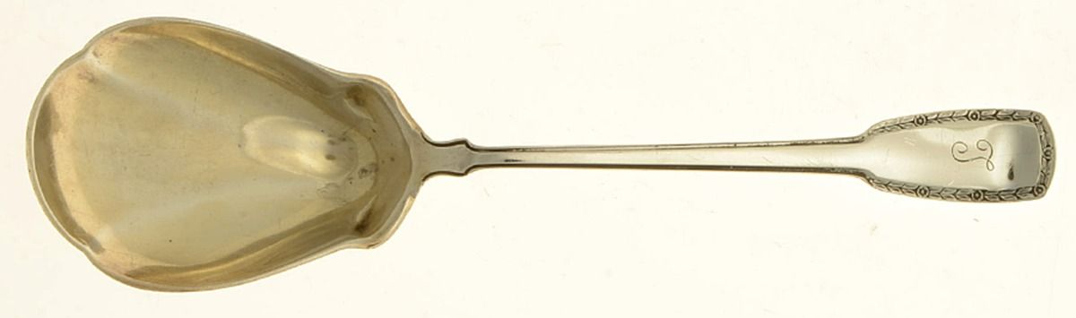 York (Sterling) Monogram Sugar Spoon by R. Blackinton & Co-1
