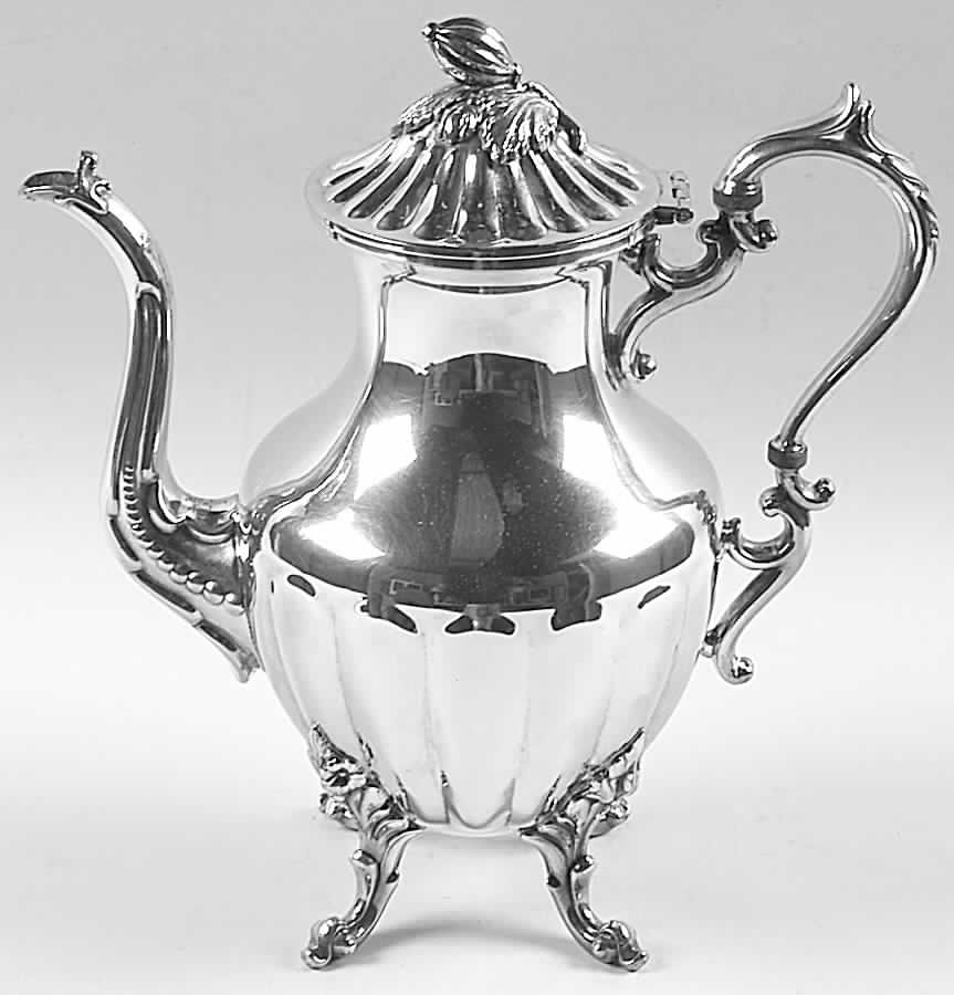 BIM7 (Silverplate, Hollowware) Silverplate Coffee Pot by Birmingham Silver Co-1
