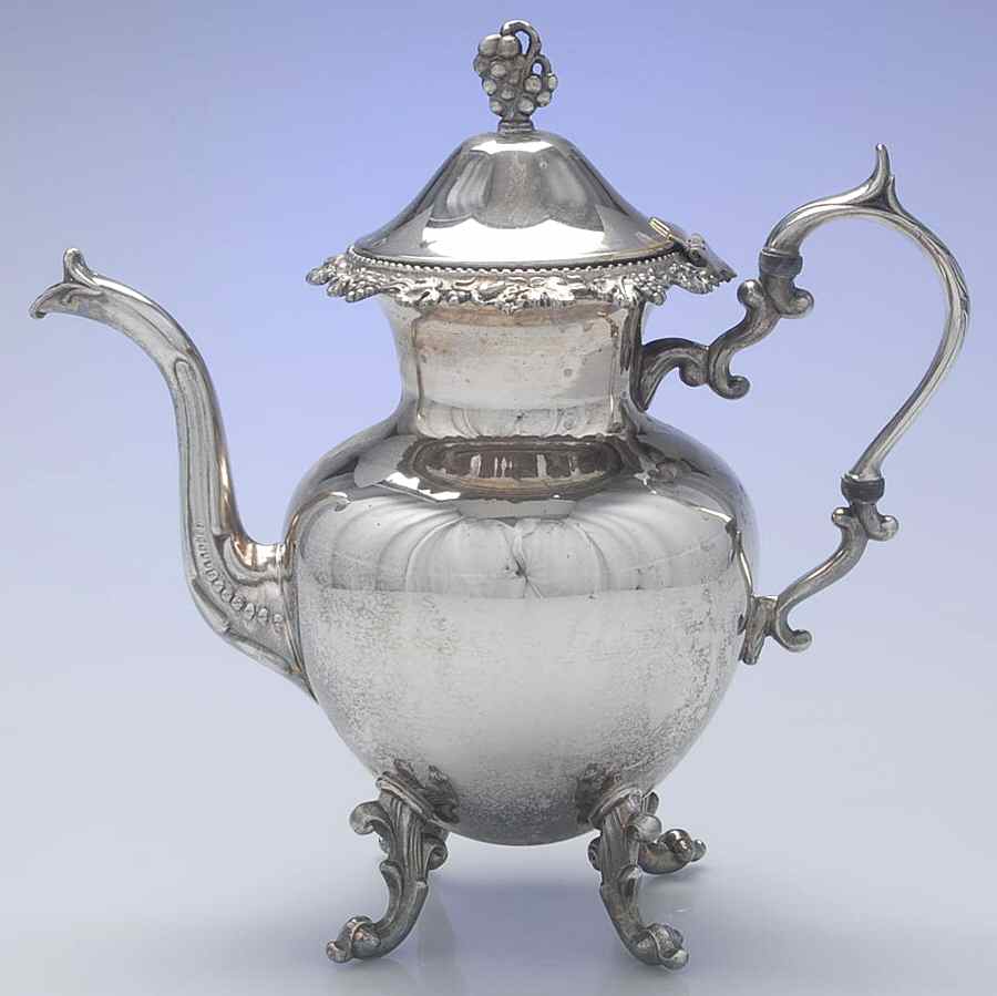 BIM8 (Silverplate, Hollwware) Silverplate Coffee Pot by Birmingham Silver Co-1
