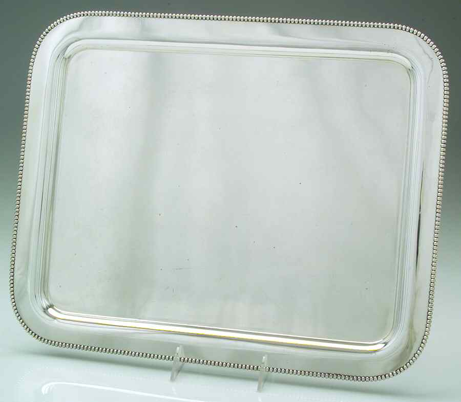 4005 (Silverplate, Hollowware) Large Silverplate Waiter Tray by Barbour Silver (USA)-1