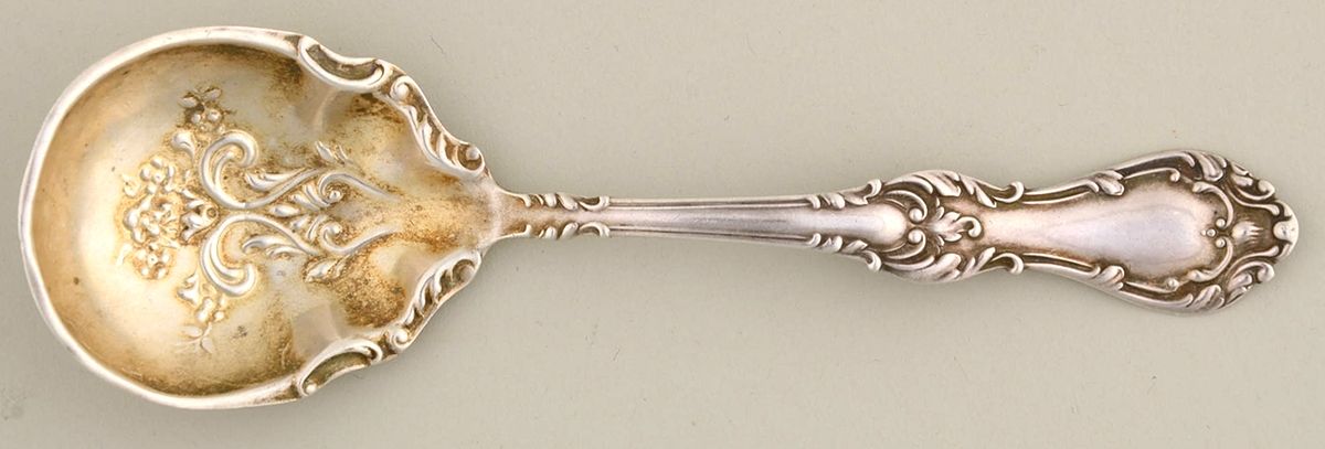 BMS32 (STERLING) Sugar Spoon by Baker Manchester-1