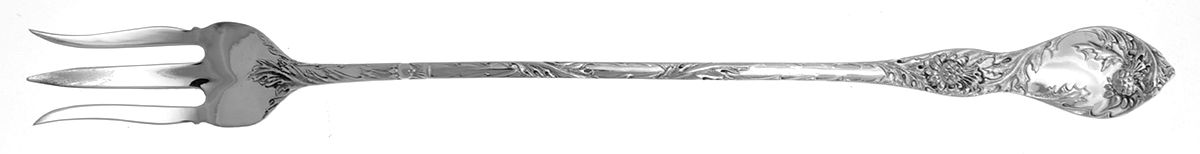 Thistle (Sterling) Long Handle Olive Fork by R. Blackinton & Co-1