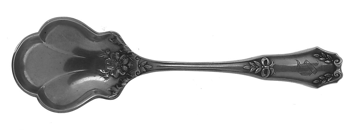 BMS34 (Sterling) Sugar Shell Spoon by Baker Manchester-1