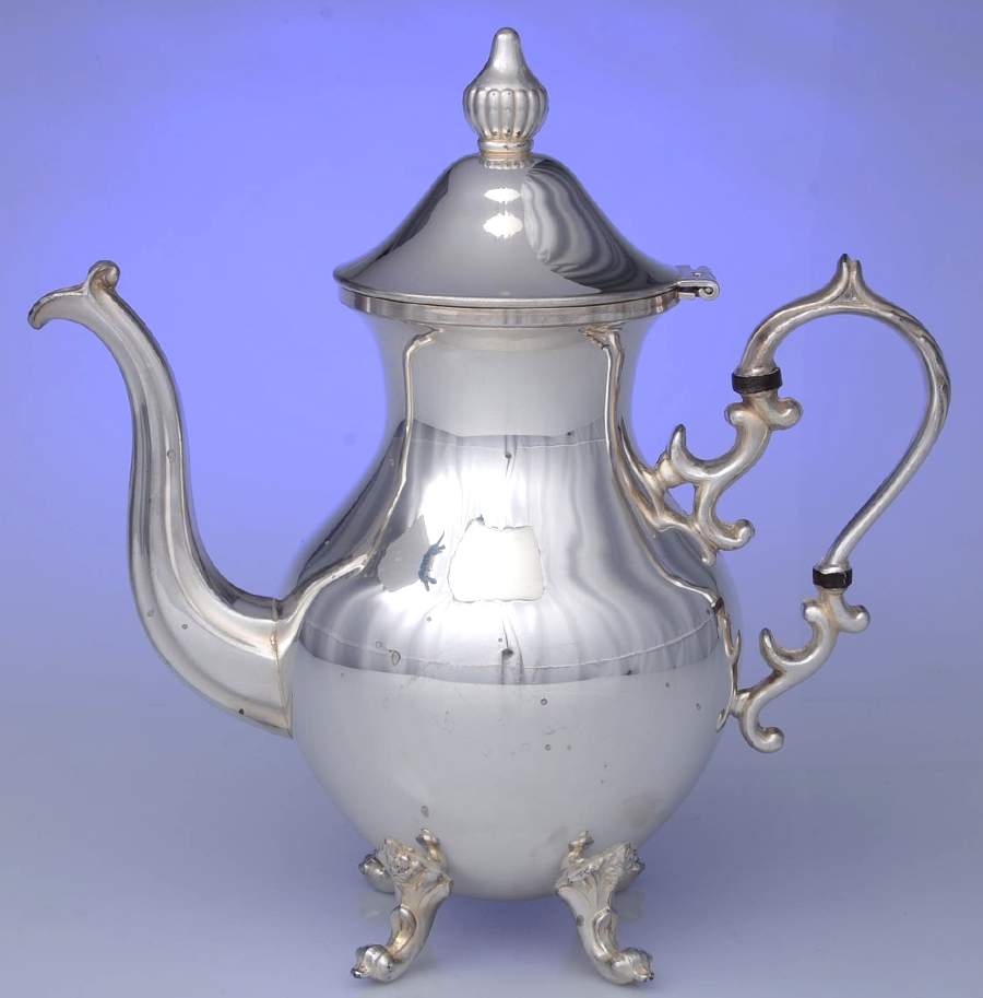 BIM9 (Silverplate, Hollowware) Silverplate Coffee Pot by Birmingham Silver Co-1