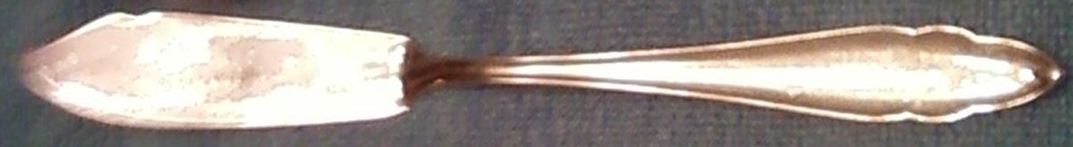 BMN14 (Silverplate) Flat Handle Master Butter Knife by Bruckmann & Sohne-1