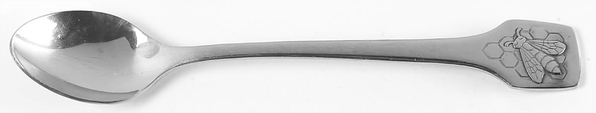 BSF14 (Stainless) Solid Honey Serving Spoon by Bremer Silberschmied-1