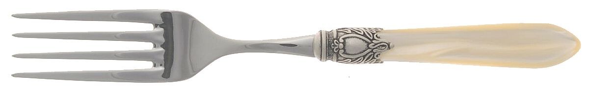 Oxford-Ivory (Stainless, Acrylic) Solid Serving Fork by Bugatti-1