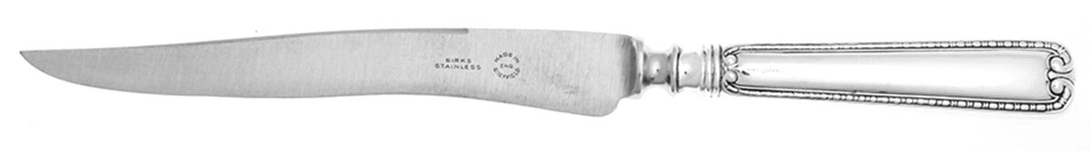 BIR16 (Sterling) Large Stainless Blade Roast Carving Knife by Birks Silver-1