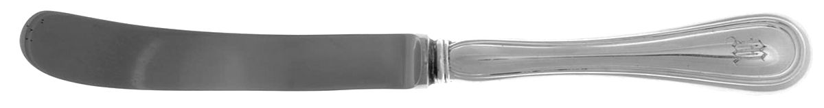 BIR17 (Sterling) Monogram Butter Spreader Hollow Hdl-Paddle/StnlBld by Birks Silver-1