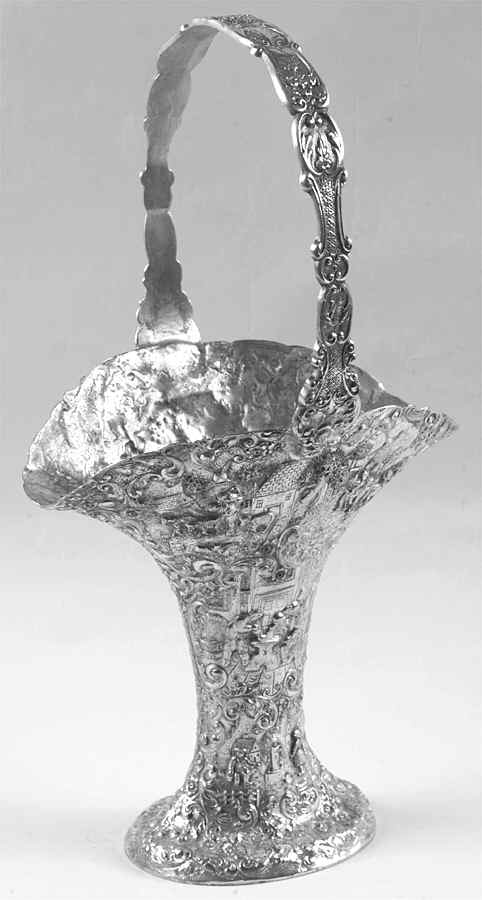3787 (Silverplate, Hollowware) Basket by Barbour Silver (USA)-1