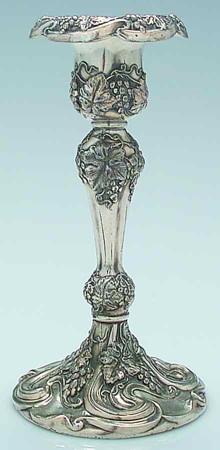 2237 (Silverplate, Hollowware) Silverplate Candlestick by Barbour Silver (USA)-1