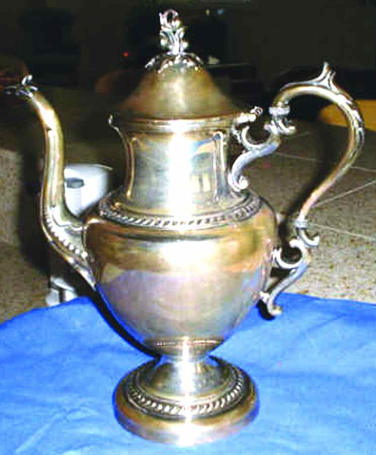 GDS7 (Silverplate, Hollowware) Silverplate Coffee Pot by Goldfeder Silver Co-1