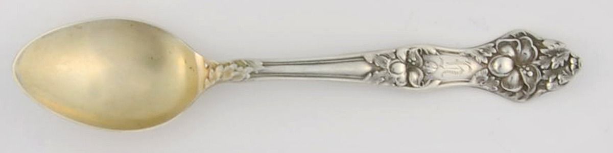 Landers No. 2 (Sterling, 1900, No Monograms) Demitasse Spoon by Baker Manchester-1