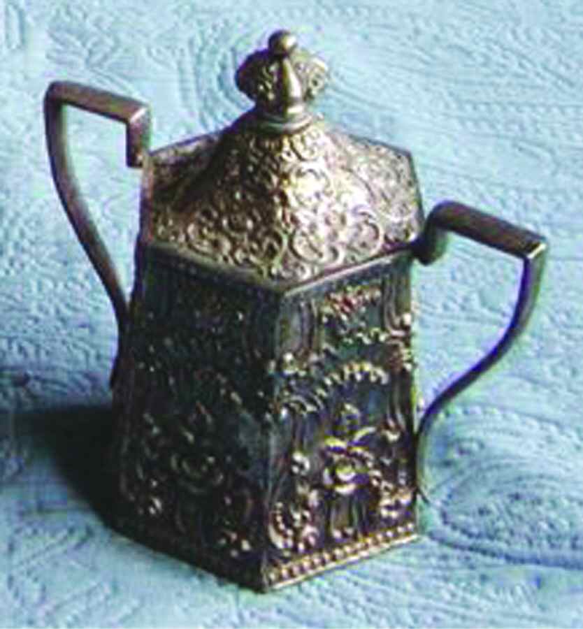 3151 (Silverplate, Hollowware) Sugar Bowl & Lid by Barbour Silver (USA)-1